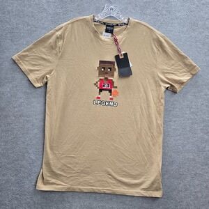 Switch Remarkable Men‎ Shirt XL Brown Brick Legend 23 Mike Short Sleeve NWT